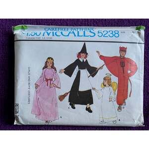 McCalls sewing pattern 5238 childs angel princess costume